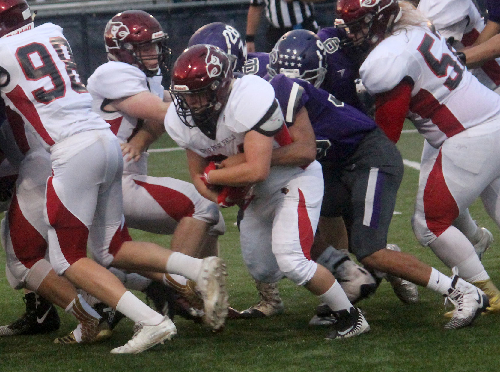 Chi-Hi football at Eau Claire Memorial 9-14-18